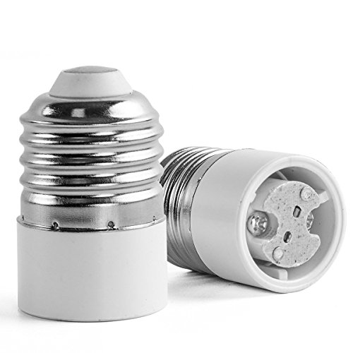 AWE-LIGHT 6-Pack E27 E26 to MR16 GU5.3 GU4 G4 - Standard E26/E27 Screw Base to MR16 GU5.3 GU4 G4 Base LED Light Lamp Adapter Holder Converter