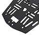 Yctze Top -Box -Basisplattenhalterung Motorrad -Gepäckträger Montageplatte Kohlenstoffstahl Abnehmbarer Schwanzkastenboden für Zontes 368 G 501 G mit Schwarzem Finish