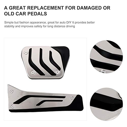 FAVOMOTO 2Pcs Almofada de Pedal de Freio de Carro Antiderrapante Pedal de Acelerador de Carro de Fre