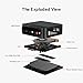 Beelink SER5 MAX Mini Pc,AMD Ryzen 7 6800H(up to 4.7 GHz,8C/16T),Mini Computer with 32GB LPDDR5/500GB M.2 PCle4.0 SSD,Support Triple Display/HDMI+DP+Type-C /2.5G LAN/WiFi 6/BT5.4/ Support Win 11 Pro
