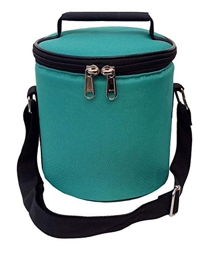 Image of Insulated Lunch Bag, Polyester, Water Resistant, for Office, School /Collage and Travelling, 1 Litre (Without Containers, Size-6.5 X 6 X 6)