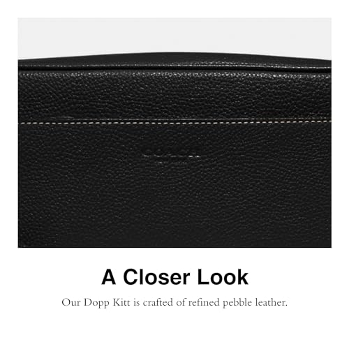Coach Mens Travel Kit in Pebble Leather, Black4