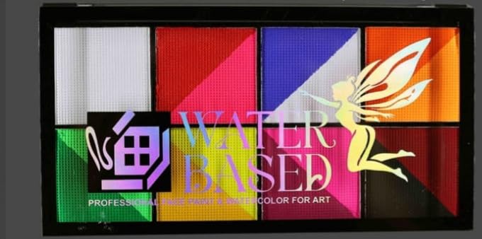 Image of Water-Based Face Paint Kit | Safe, Non-Toxic, Washable Face & Body Painting Colors with Brushes for Kids, Adults, Parties, Festivals & Halloween