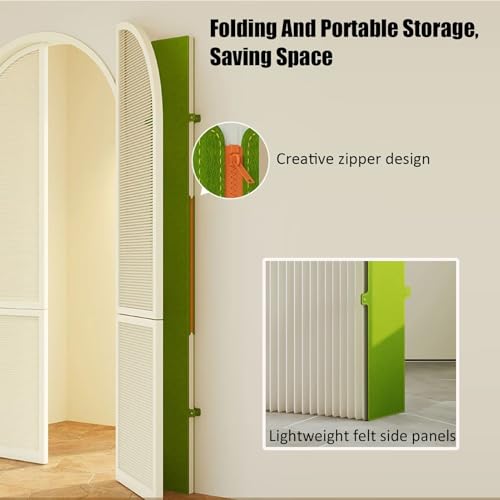 Cloisons de séparation pliables en papier rétractables pour bureau et maison