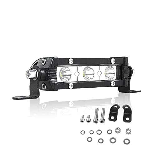 Willpower 5'' 13CM 15W Led Zusatzscheinwerfer 12V 24V Led Scheinwerfer Traktor Wasserdicht Strahler Led Arbeitsscheinwerfer Bar für Auto Offroad SUV UTV ATV Rückfahrscheinwerfer