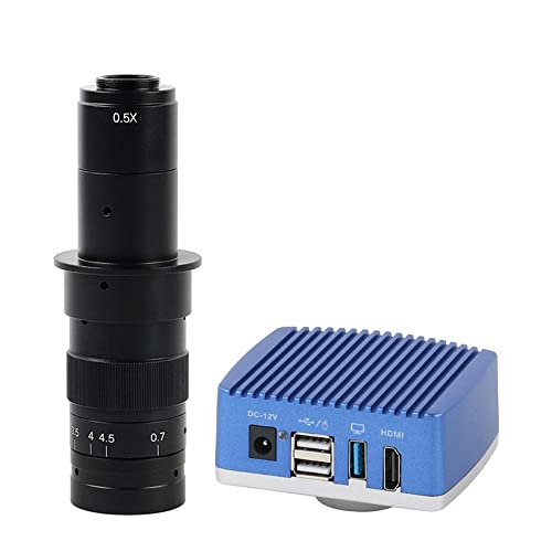 Microscope Microscope Cameras 4K 8MP I_MX334 1080P Industry Measuring Video Microscope Camera for PCB Soldering Phone Repair PCB Inspection(with 180x Lens)