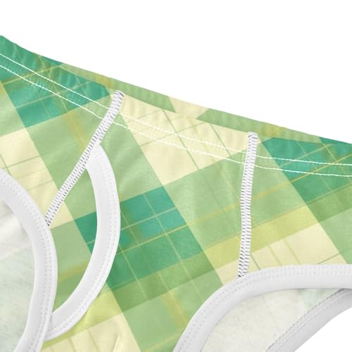 KLL Green Plaid Toddler Boy Comfort Training Underwear Breathable Children Undies4