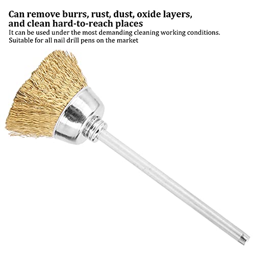Cepillo de Cobre para Limpieza de Brocas de Uñas miniatura 3
