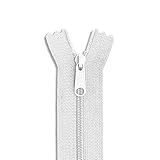 Cremallera de nylon de 12 pulgadas con cremallera blanca de 12 pulgadas para costura artesanal