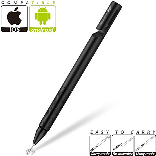 Stylus universal con agarre de textura antideslizante, alta sensibilidad y alta precisión, lápiz digital táctil LACORAMO Compatible con tabletas iPad/iPhone/Samsung/huawei,pantalla táctil Android /iOS