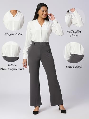 Image of Women's Regular Fit Cotton Blend Shirts