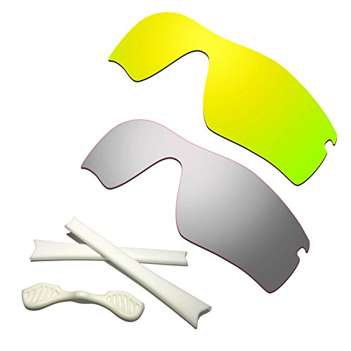Lentilles polarisées or 24K et kit oreilles blanc pour booster vos sorties vélo Radar Path