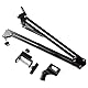 RockJam MS050 Microphone Stand Microphone Scissor Arm Stand Compact Mic Stand made of Durable Steel