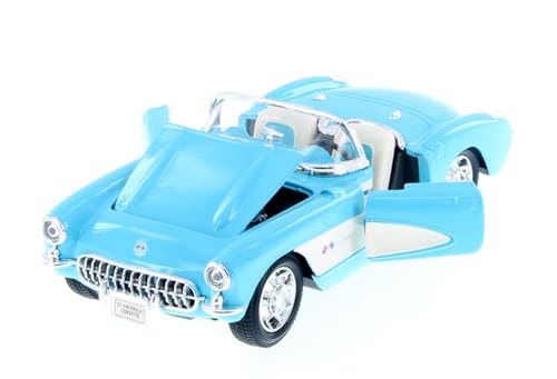 1957 Corvette Convertible Modelo a Escala 1:24 miniatura 2