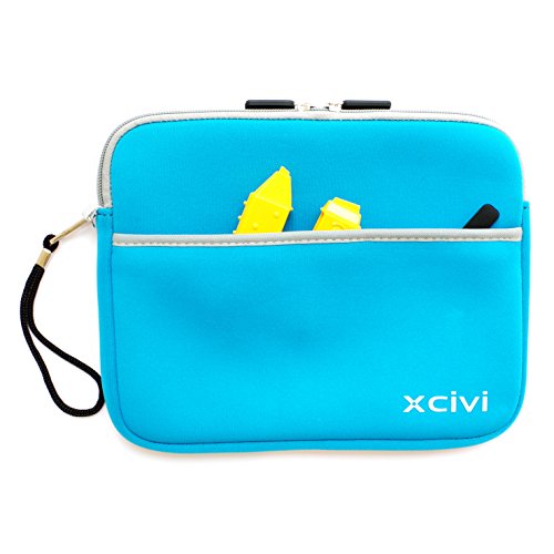 Xcivi Neoprene Protective Carry Case For Boogie Board Scribble 'N Play With Zip Accessary Pocket (Blue) #TOP1