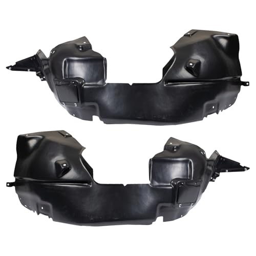 Image of TRQ Inner Fender Liner Set Compatible with 2014-2017 Fiat 500L FI1248101 FI1249101
