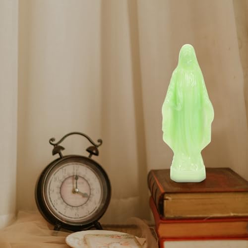 Estatua Virgen Católica 7 Pulgadas con Luz miniatura 5