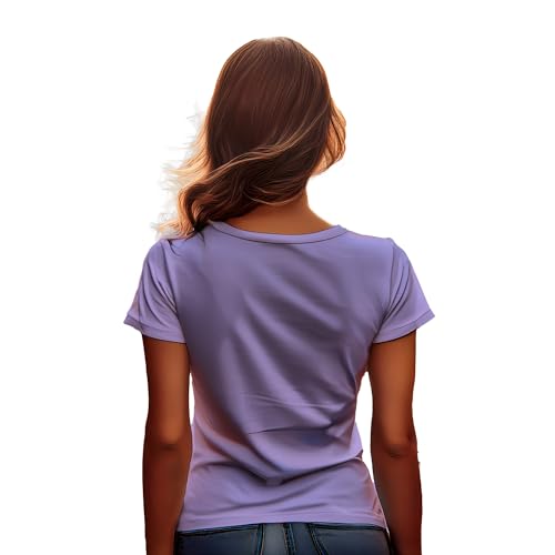 T-shirt 1948 pour femme violet Iris Lavender coupe classique - 2