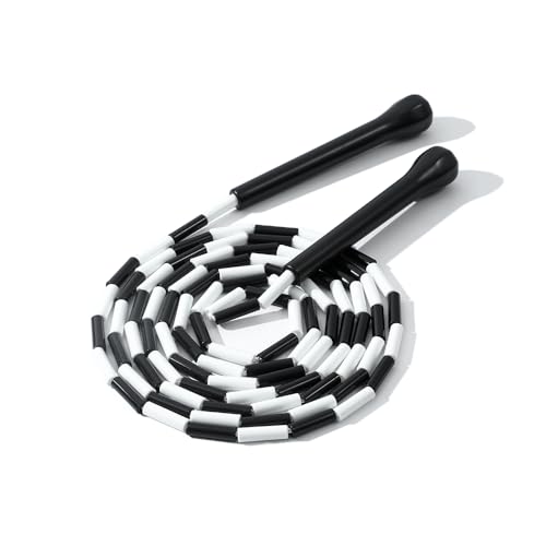 IDOU Beaded Jump Rope - Adjustable, Unbreakable Handles & Tangle-Free Design - Ultimate Fitness...