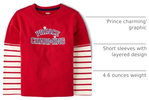 Image of Gymboree Boys and Toddler Embroidered Graphic Long Sleeve Layered T-Shirts