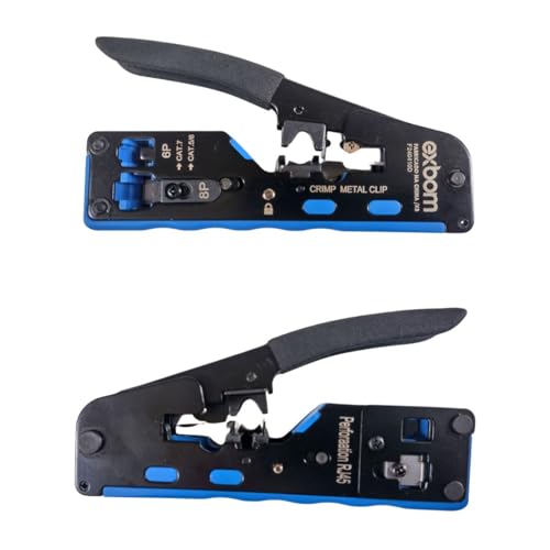 Alicate Crimpar Rj45 + 100 Conector Rj45 Vazado