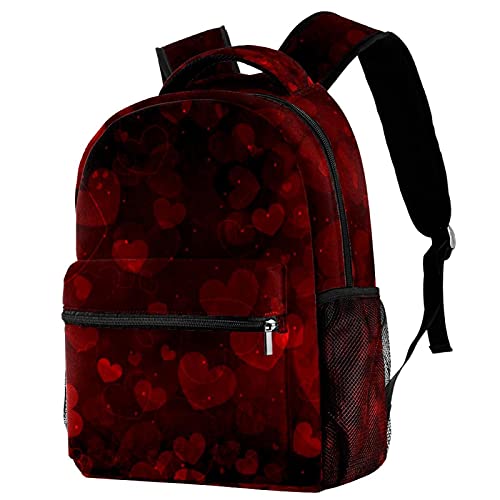 Sac à dos de voyage pour les sorties scolaires et les week-ends en famille motif cœur
