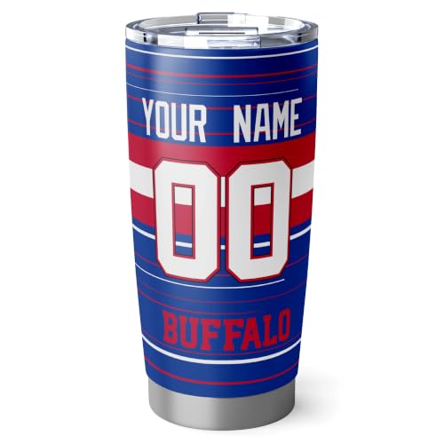 Image of Buffalo Tumbler 20oz Travel Mug Gifts Custom Name Number