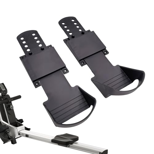 Máquina de Remo: Pedales de 3,94 Pulgadas, Equipo de Entrenamiento de Remo de Alta Resistencia, 1 par de reemplazo de Pedal de pie ABS para Ejercicio | Reemplazo de Pedales de Bicicleta de antid
