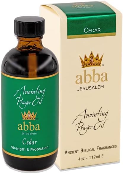 ABBA Oil Cedar Anointing Prayer Oil 4oz Bottle in Gift Box - ABBA Jerusalem