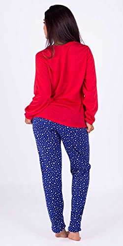 Pijama Longo Feminino Inverno Adulto Manga Longa Frio Personagem Mulher Maravilha (GG)