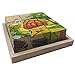GJH Juguetes Rompecabezas de Cubos de Madera, Bloques de Rompecabezas de Animales 3D Juguete Educativo, Regalos de Cumpleaños de Navidad para Bebés Niños de 1 2 3 4 + Años (Caracoles, 1 Juego)