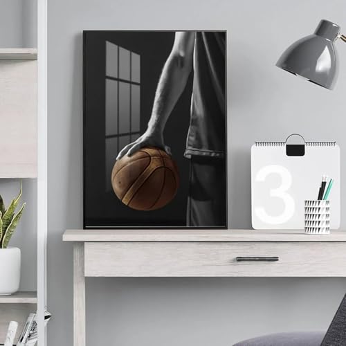 Affiches de basket-ball inspirantes pour décoration de chambre de garçon moderne