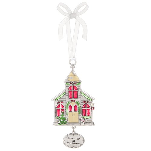 Blessings à Noël 7,6 cm maison pour les vacances ornement brights
