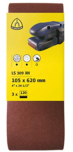 Klingspor LS309XH-60-10-75x480 75 x 480mm 60 Grit Abrasive Cloth for Portable Belt Sanders, Korn 60 - Image 2