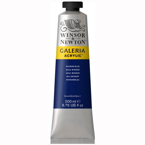 Image of Winsor & Newton Galeria Acrylic Color Tube, 200ml, Winsor Blue