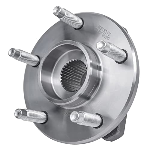 Image of Detroit Axle - Front Right CV Axle Shaft + Wheel Hub & Bearing Replacement | for 2007 Pontiac G6 Non-ABS 4 Spd Automatic- 2pc Set