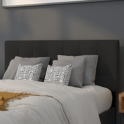 Flash Furniture Bedford Tufted Upholstered Full Size Headboard In Black Fabric #TOP7
