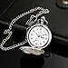 BOSHIYA Smooth Quartz Pocket Watches Classic Arabic Digital Luminous Dial & Day Date Pocket Watch with Chain Christmas Graduation Birthday Gifts
