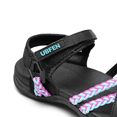 Image of UBFEN Womens Hiking Comfortable Sport Sandals Outdoor Walking | Casual Lightweight Water Sandals with Adjustable Straps Arch Support for All-day Wear, Beach, Vacation, Adventure, Camping