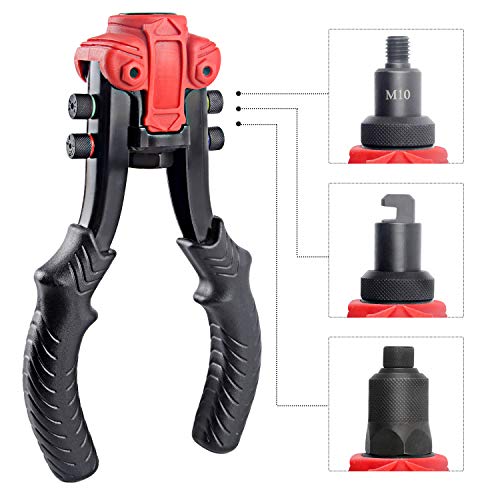image for Z8 Rivet Nut Tool Rivet Gun Reamer Set, 3 in 1 Hand Riveter Nut Setter