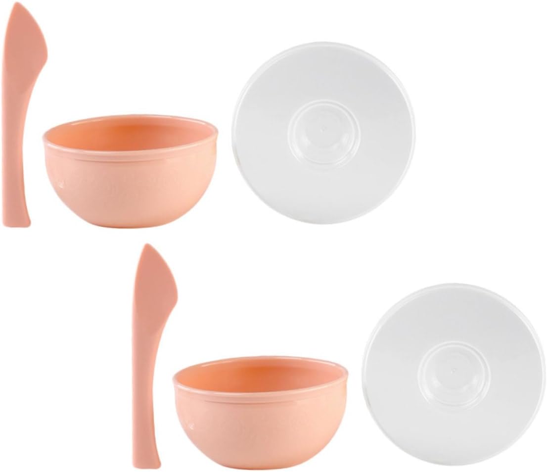 Hair Dye Bowls ，Hair Mixing Bowl ，2sets Face Mask Set Beauty Tool Kit Stirring Rod for Home Skincare and Salon Use Easy to Clean