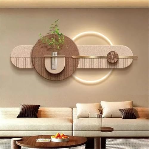 3D Sandstone Wall Art Decor with LED Lights, Modern Decorative