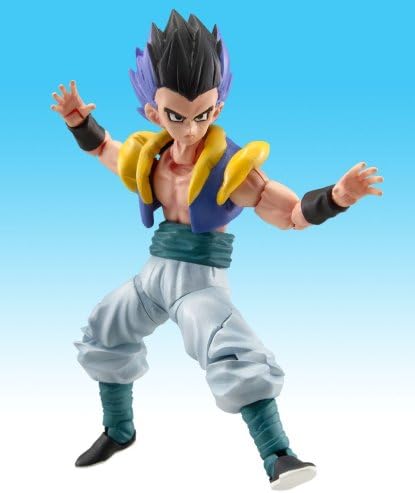 Miniatura 3 de Dragonball Z BanDai Hybrid Action Mega articulada 4 pulgadas figura de acción Super Saiyan 3 Gotenks