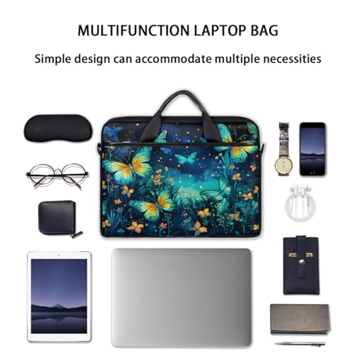 Bolso para laptop de 15 pulgadas Starry Sky Butterfly Flowers miniatura 7
