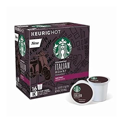 Starbucks Italian Roast Dark Roast Single Cup Coffee for Keurig Brewers (Italian Roast, 96 Count) 