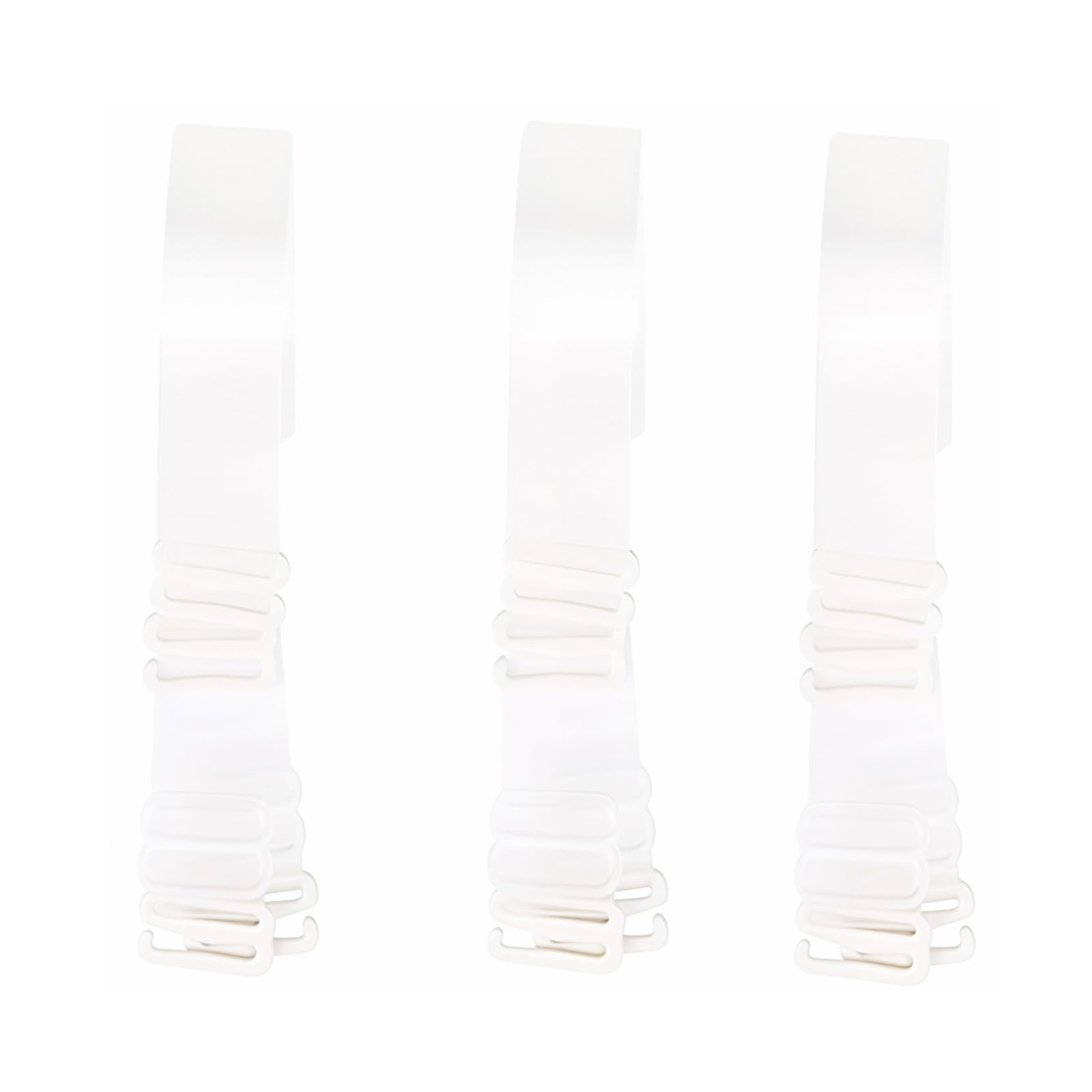 Lansonee 3 Pairs Invisible Soft Clear Non-Slip Adjustable Transparent Replacement Shoulder Bra Strap（Width 0.39in(1CM)）
