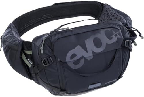EVOC Hip Pack Pro 3 Bag + 1.5 L Bag Black