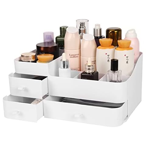 BTremary Makeup Organiser Storage, Cosmetic Organisers with Drawers, Dressing Table Organiser for Make Up Organisation and Storage Cover