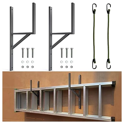 Heavy Duty Side Mount Trailer Ladder Rack for Enclosed Cargo Trailer