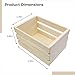 Tressify 9 Mini Wooden Storage Baskets, Stacking Pine Crates for Crafts and Organizing, 4.9 X 3.5 X 2.8 Inches